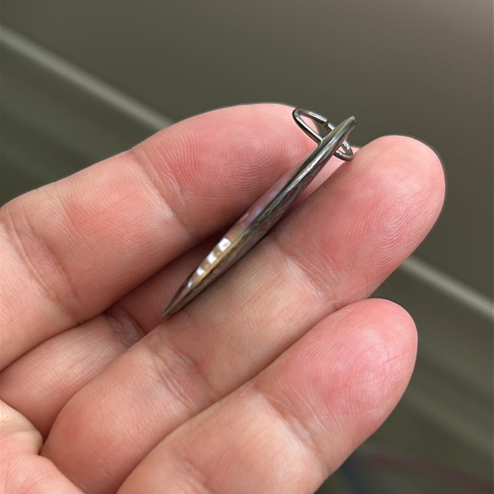 Double-Sided Abalone Shell Pendant - image 3